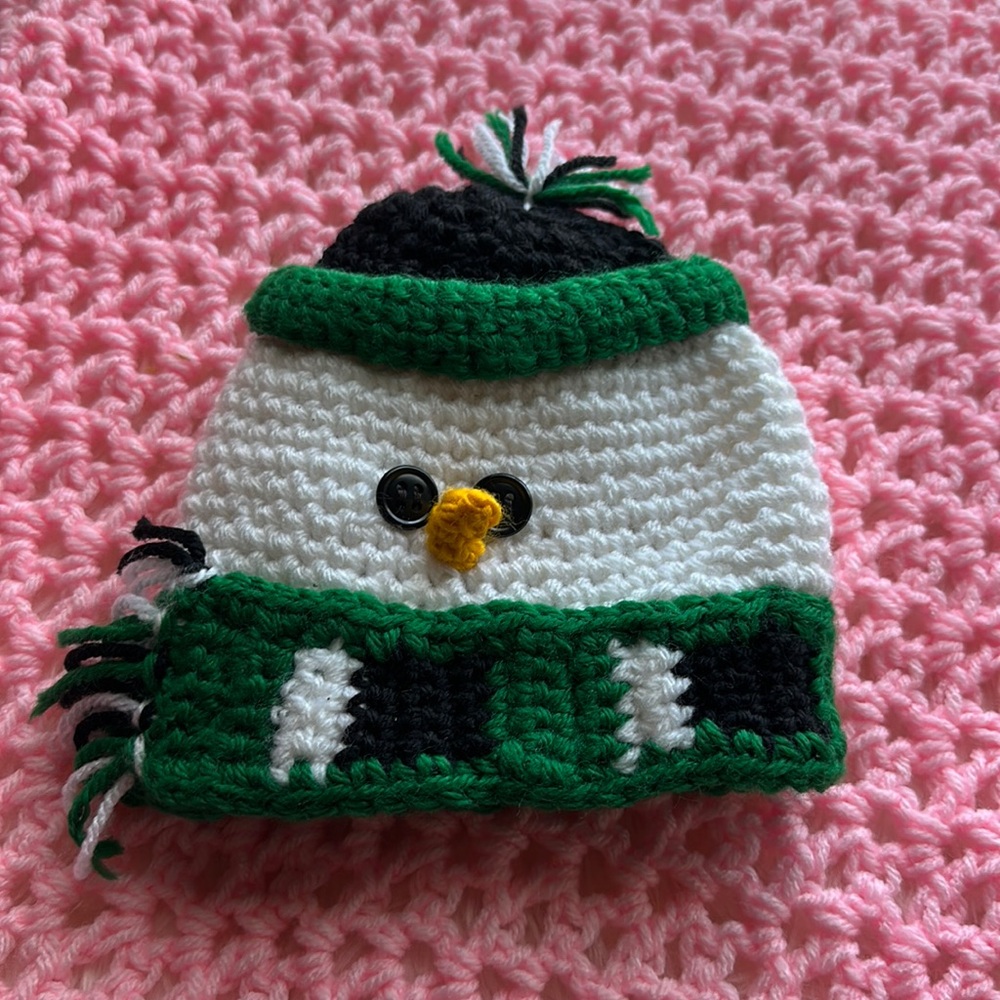 Baby Handmade Crochet snowman hat